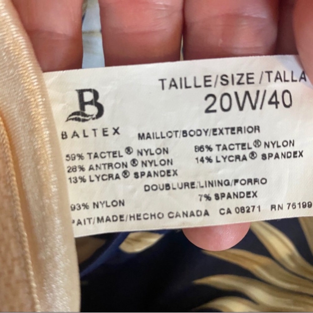 Baltex Vintage Floral Swimsuit Tankini | 20W 40 - Picture 2 of 5